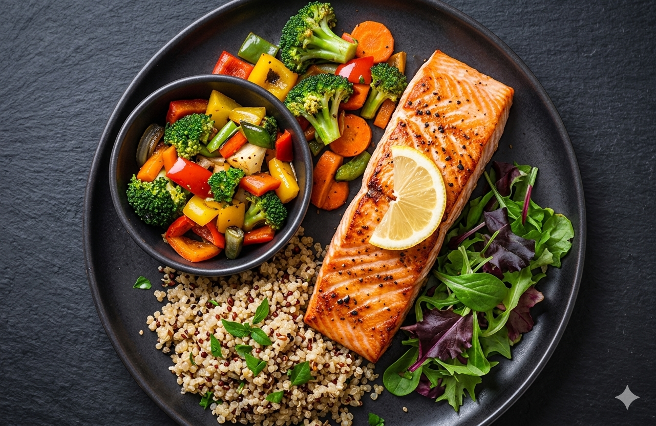 Healthy balanced meal