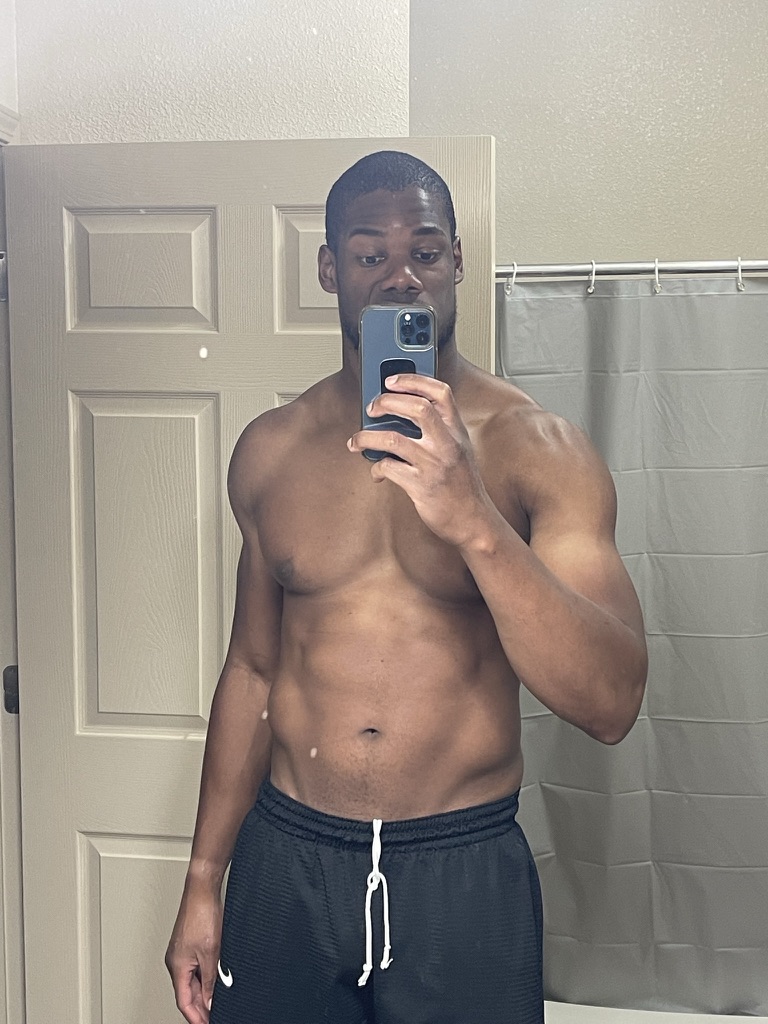 Client physique after completing the Pentagon Strength training program